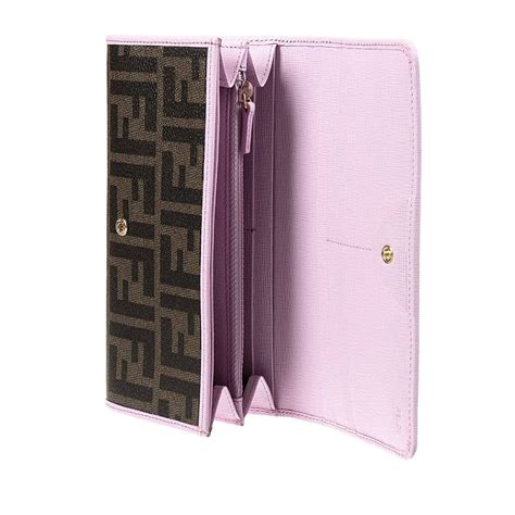 fendi wallet stripe pink|Fendi men's wallets.